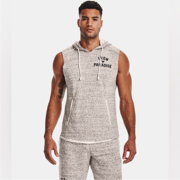 LG Other - Men’s Project Rock terry sleeveless hoodie Large